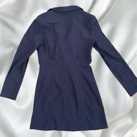 Vintage Y2k button lightweight collared coat - Picture 3 of 5